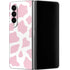Pink Cow Print Galaxy Z Fold4 5G Skin